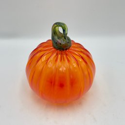 Mark Stephenson Studio Glass Pumpkin Sculpture