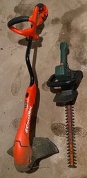 Two Electric Yard Tools