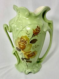 Vintage Asymmetrical 2-handled Rose Vase