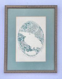 Vintage 1984 Carol Traver Lummus Signed And Numbered 32/350- ' The Year Of The Sardine' Etching