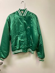 Vintage Birdie Size Large  Green Satin Jacket