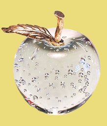 Pretty Controlled Bubble Crystal Apple By WAA