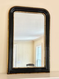 Black Painted With Lacquer Finish Vintage Wall Mirror