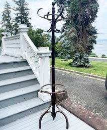 An Antique Bent Wood Coat Rack