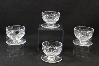 Set Of Four Gorgeous Signed Waterford Lismore Pattern Grapefruit Bowls In Original Box - Made In Ireland