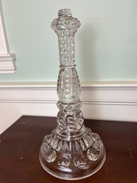 Antique Glass Lamp Base