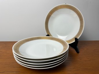 Hutschenreuther Selb 9' Plates With 24 Carat Gold Rim