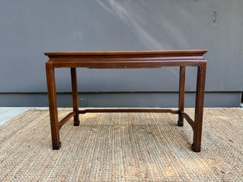 Vintage Henredon Asian Style Wooden Writing Table  Needs Refinishing Or Lacquering