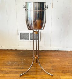 A Vintage Champagne Bucket On Stand!