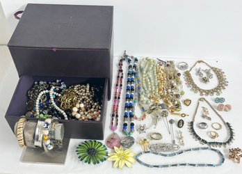 Costume Jewelry Lot 4 With Nice Boucheron Jewelry Box