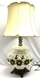 Incredible Large Opalescent Glass Table Lamp