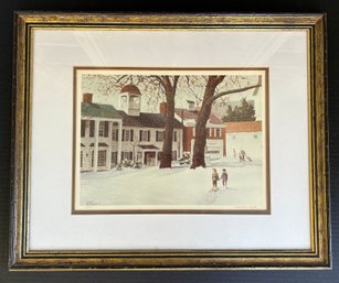 Snow Scene Signed And Numbered