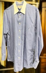 Burberrys Of London Cotton Button Down Dress Shirt- Size 17