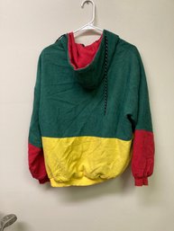 Vintage Colorblock Hooded Jacket Size Large