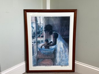 Sharon Wilson 'Morning Ritual' Pencil Signed Framed Lithograph