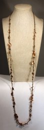 Fine Designer Chan Luu Sterling Silver Wrought 40' Long Necklace