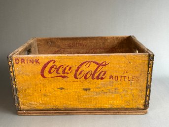 A Vintage Coca Cola Wooden Crate