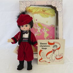 Vintage Royal Masterpiece House Of Dolls Timmy Christmas Doll, Record And Box