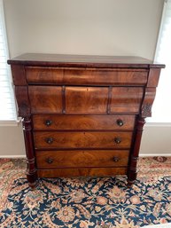 Amazing 2 Piece MCM Style Wooden Dresser