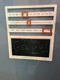 Wall Decor Calendar Chalkboard