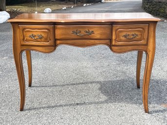 A Vintage French Provincial Mahogany Desk By The Davis Cabinet Company
