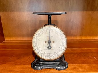 Antique Columbia Family Scale Purchased At The Treman King & Co Hardware Store, Ithaca, NY