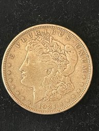 1921 Morgan Dollar 90% Silver U.S. Coin San Francisco Mint Mark