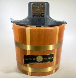 A Vintage Ice Cream Freezer