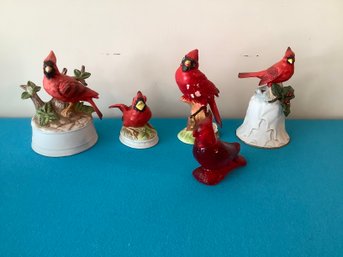 Cardinal Figurine Lot