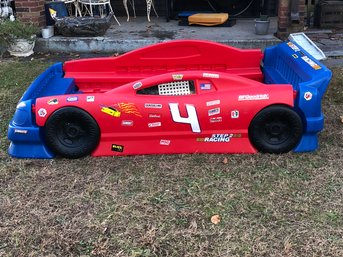 Large Vintage First Step Nascar Racing Car Child's Bed