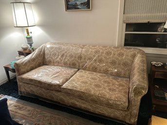 Floral Print 70s Love Seat Sofa