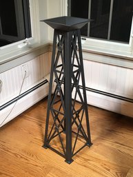 (2 Of 2) From RESTORATION HARDWARE - All Steel Pedestal / Plant Stand - We Have Two Different Sizes - Nice !