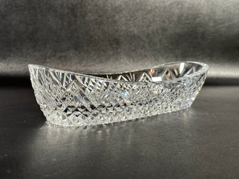 A Beautiful Celery Dish In Cut Crystal By Waterford