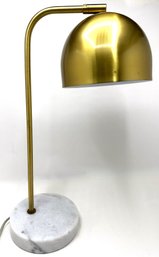 Ethan Allen Gold Tone Table Lamp With Marble Base