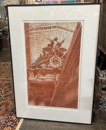 Tom Matt Framed Limited Edition 12/300 - Grand Central Station - The Facade - Hand Signed In Pencil TA-WA-C