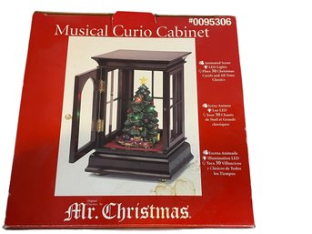 New! Mr Christmas Musical Curio Cabinet Plays 30 Songs! 15 Christmas Songs & 15 Classics.
