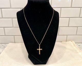 10K Gold Cross & 10K Necklace