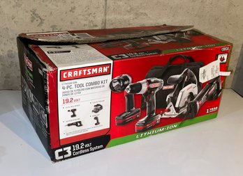 New In Box Craftsman 4-Piece Lithium Ion Tool Combo Kit - Lot 1 Of 2