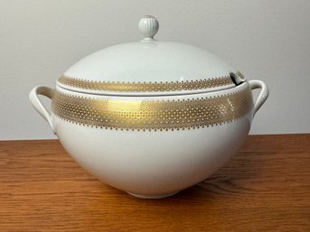 Hutschenreuther Selb Soup Tureen With 24 Carat Gold