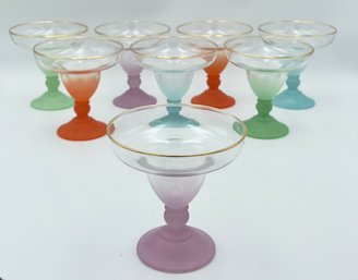 Set Of 8 Vintage Blendo Margarita Glasses