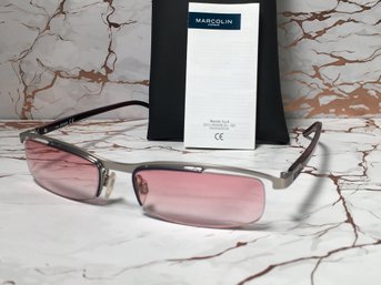 Brand New $139 ROBERTO CAVALLI / Just Cavalli Sunglasses With Pink / Silver Brushed Frames - Never Worn !