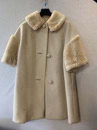 Vintage Wool And Fur Coat