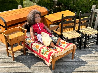 An Authentic Pleasant Company, American Girl Doll And Accessories - 'Addy'