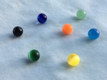 Vintage Lot Of Miniature Mini Glass Marbles