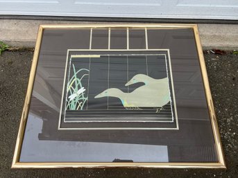 Sudi McCollum 'Duck & Dragonfly' Framed Print