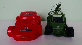 GI Joe Lot - AWE Striker Dune Buggy And Pencil Case