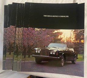 Vintage 1977 Rolls-Royce Sales Brochure Manuals 'The Rolls-Royce Corniche'