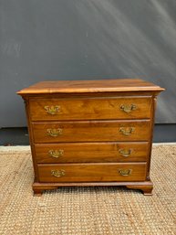 Vintage Solid Maple Bachelors Chest With Dovetail Drawer Construction