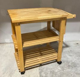 Nice Kitchen Cart/ Butcher Block