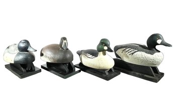 Vintage Hand Painted Wood And Cork Decoys - Pancake Island, Lawton, And More - 'A'